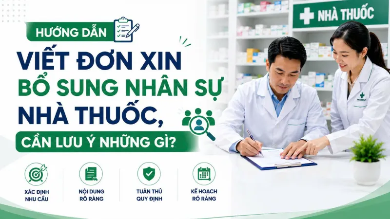 HƯỚNG DẪN VIẾT ĐƠN XIN BỔ SUNG NHÂN SỰ NHÀ THUỐC