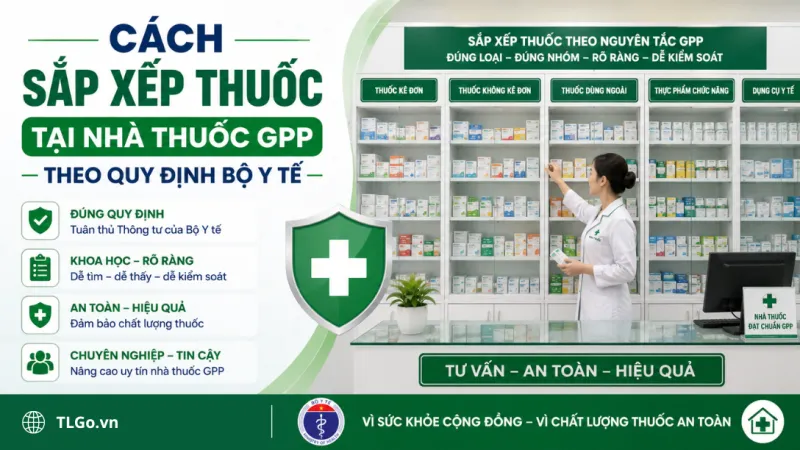 CÁCH SẮP XẾP THUỐC TẠI NHÀ THUỐC GPP THEO QUY ĐỊNH BỘ Y TẾ